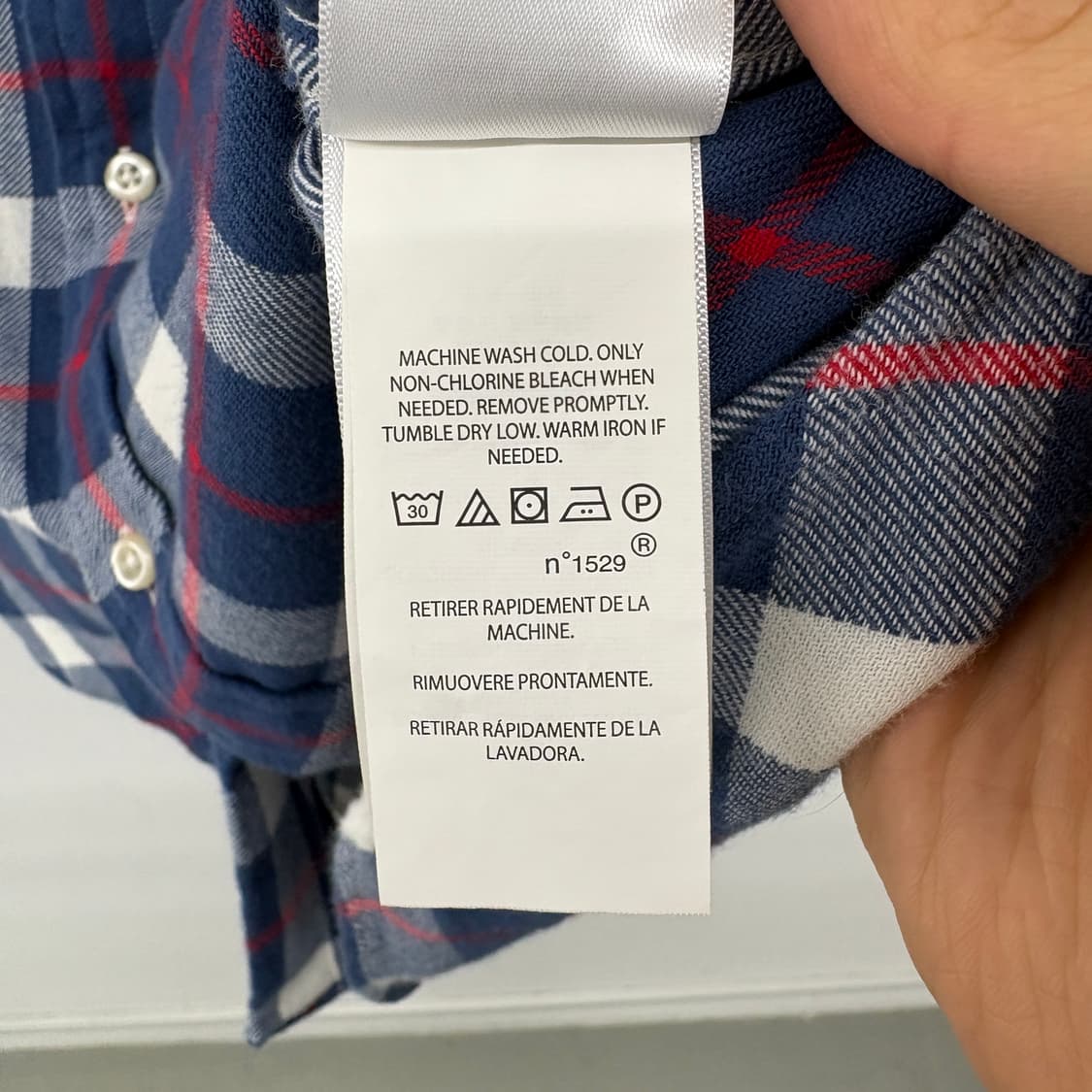 폴로 랄프로렌 체크 남방 셔츠 네이비 남s 상품이미지5