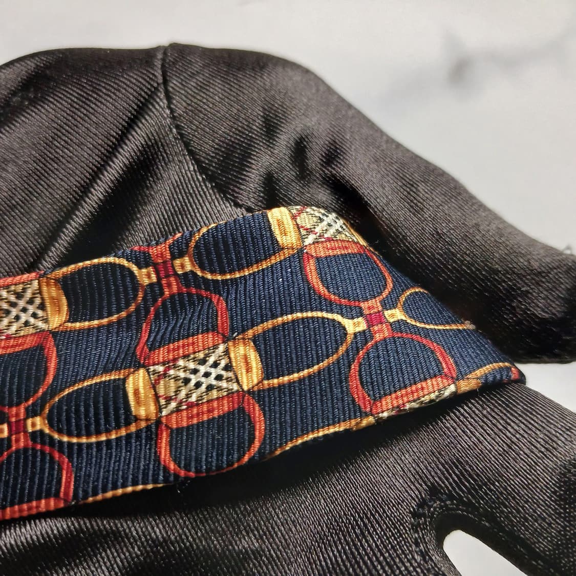 버버리 네이비 노바체크 모티브 넥타이 9.5cm A+~A등급 E922 상품이미지9