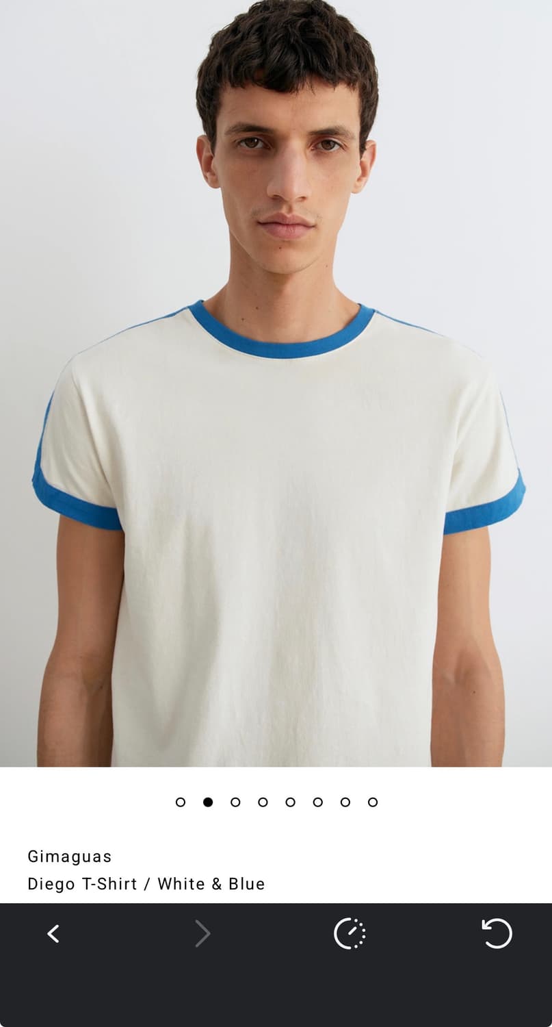 M) 기마구아스 디에고 티셔츠 화이트 상품이미지1