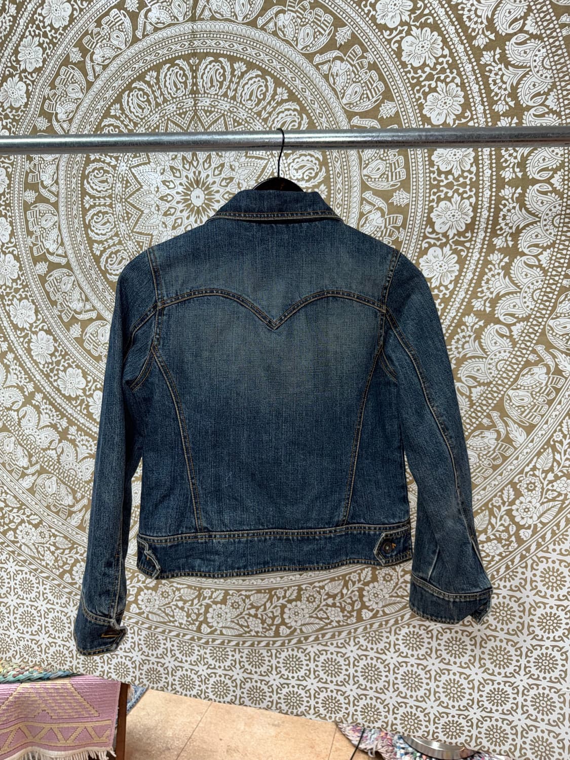 리바이스 여성 데님 누빔 패딩  상품이미지6