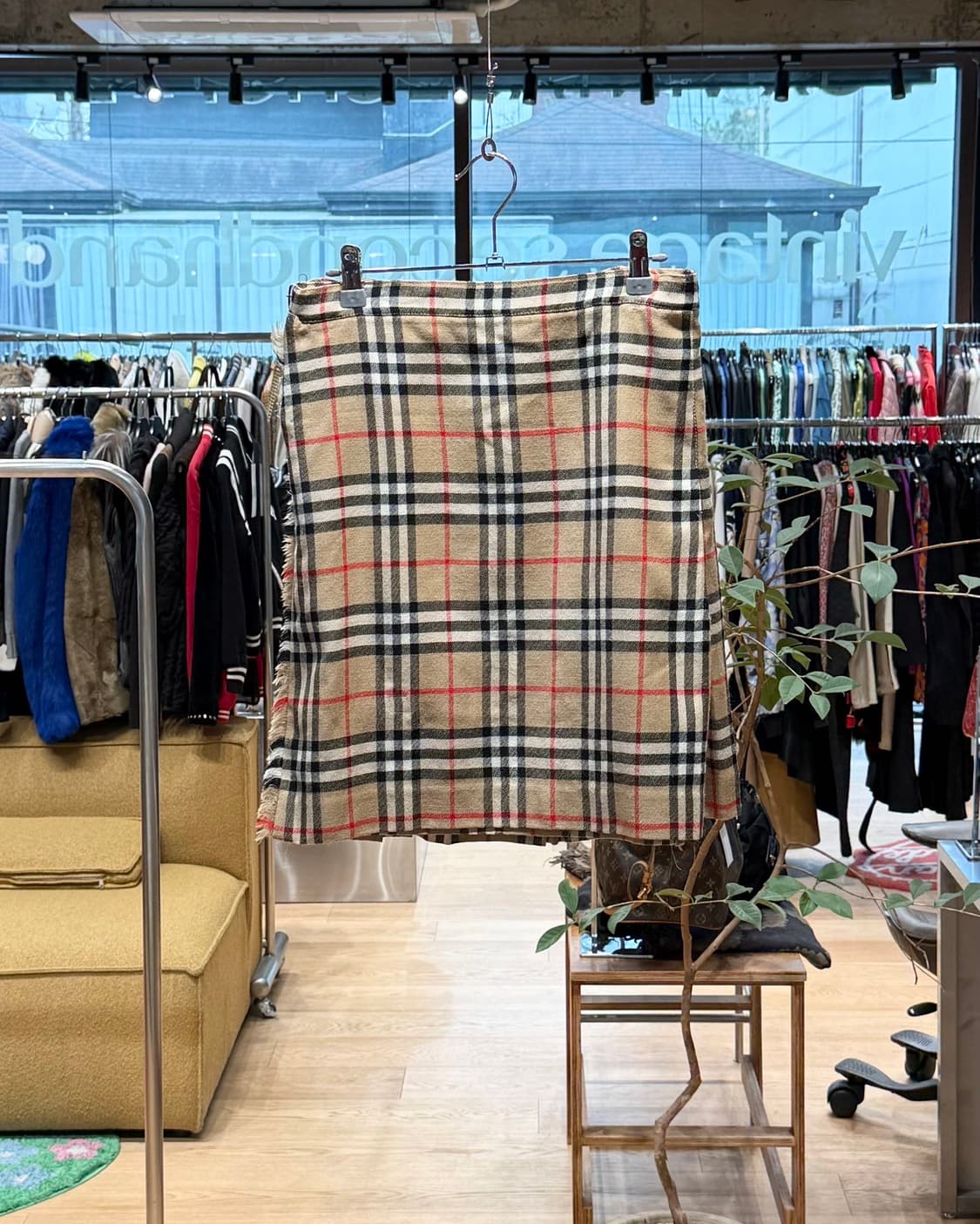 버버리 브라운 노바체크 랩 미니스커트  상품이미지1