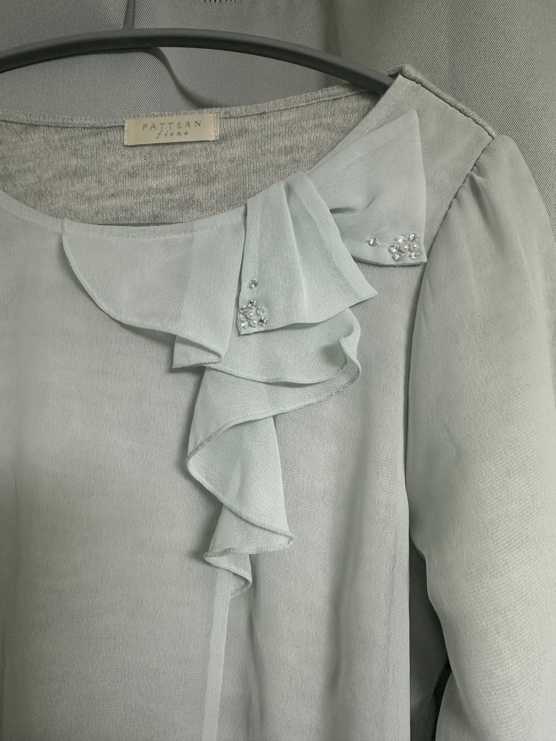 Patternfiana 민트 블라우스 상품이미지3