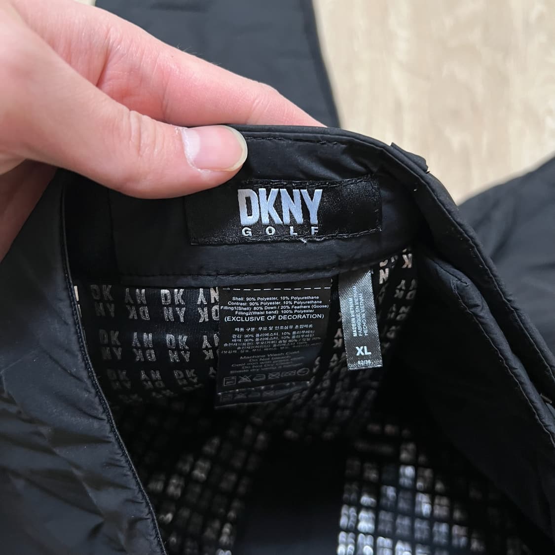 DKNY 골프 남성 겨울 패딩바지 골프바지 XL/105  상품이미지4