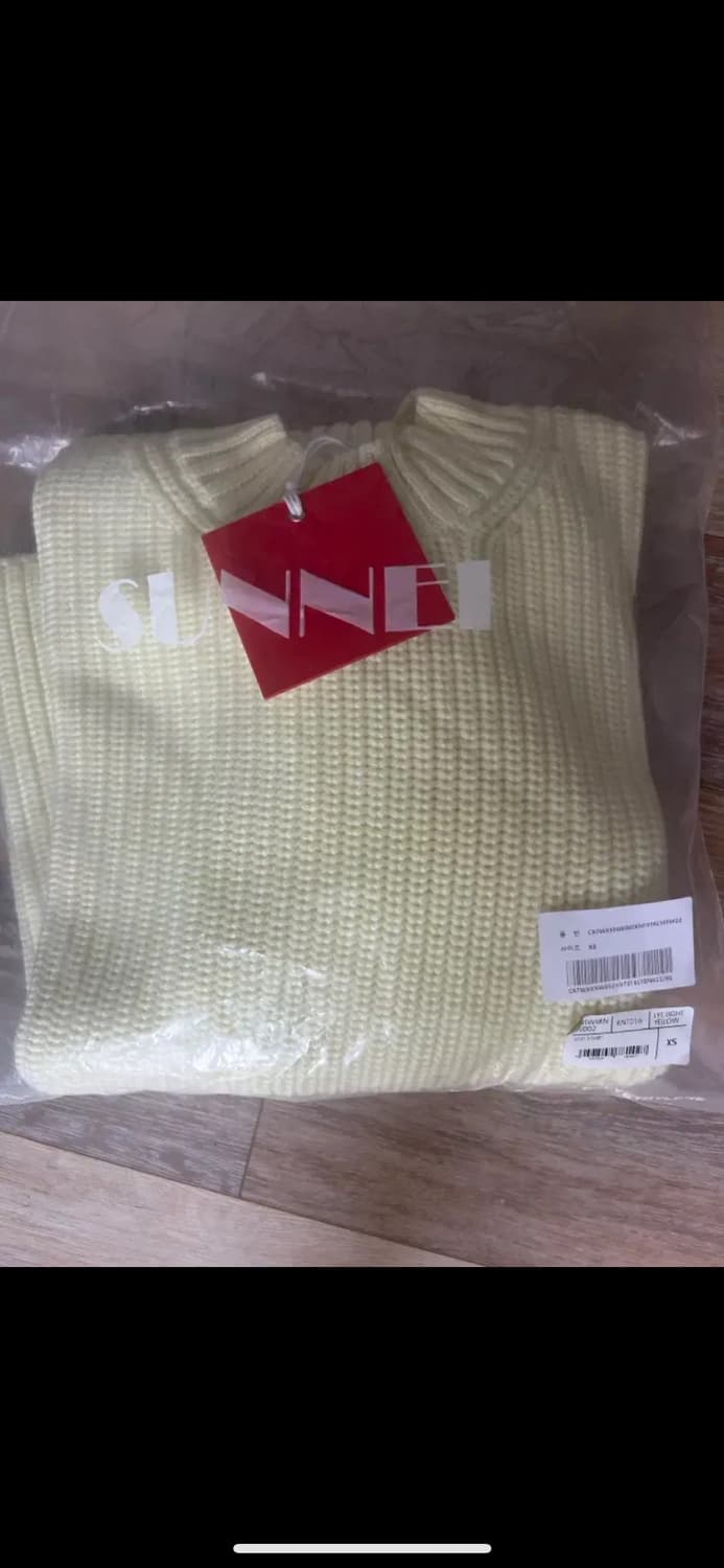 써네이 반팔 니트 라이트 옐로우 정품(새상품) 상품이미지2