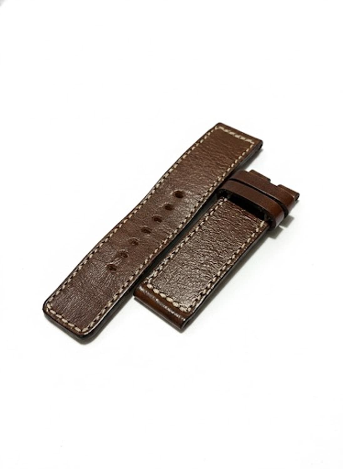 수제 통가죽 시계줄 22mm / 브라운 컬러 (핸드메이드) 상품이미지1