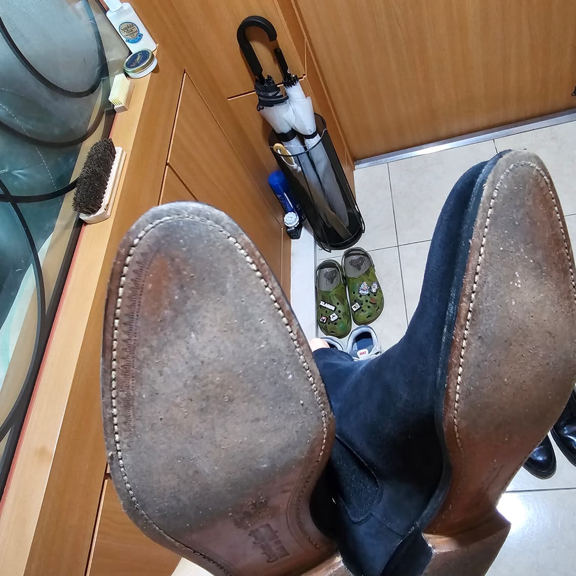 처치스 houston 블랙 스웨이드 첼시부츠 상품이미지6