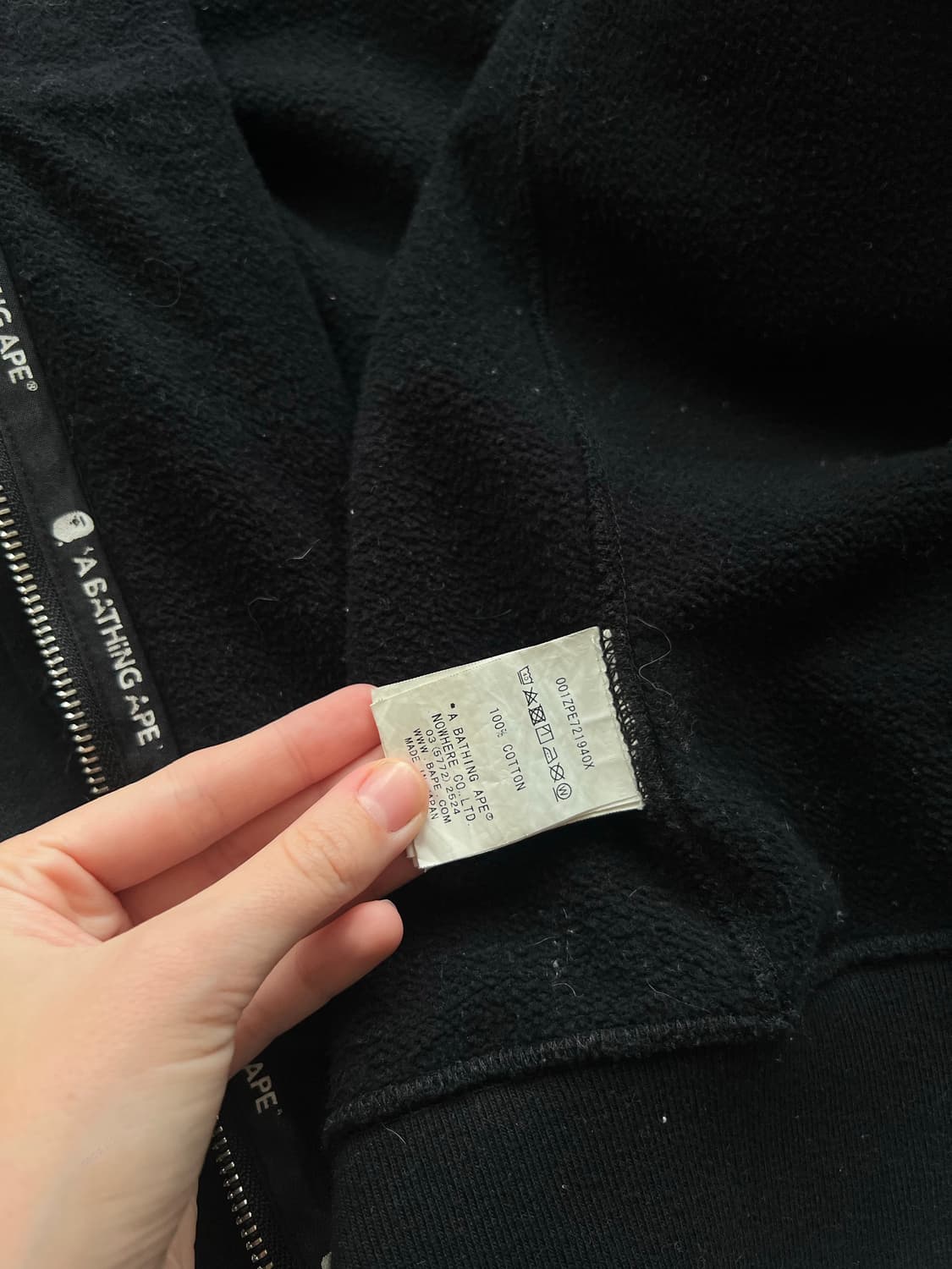 베이프 x 언디피티드 샹하이 한정 더블 샤크 후디 (BLACK / PIN 상품이미지7