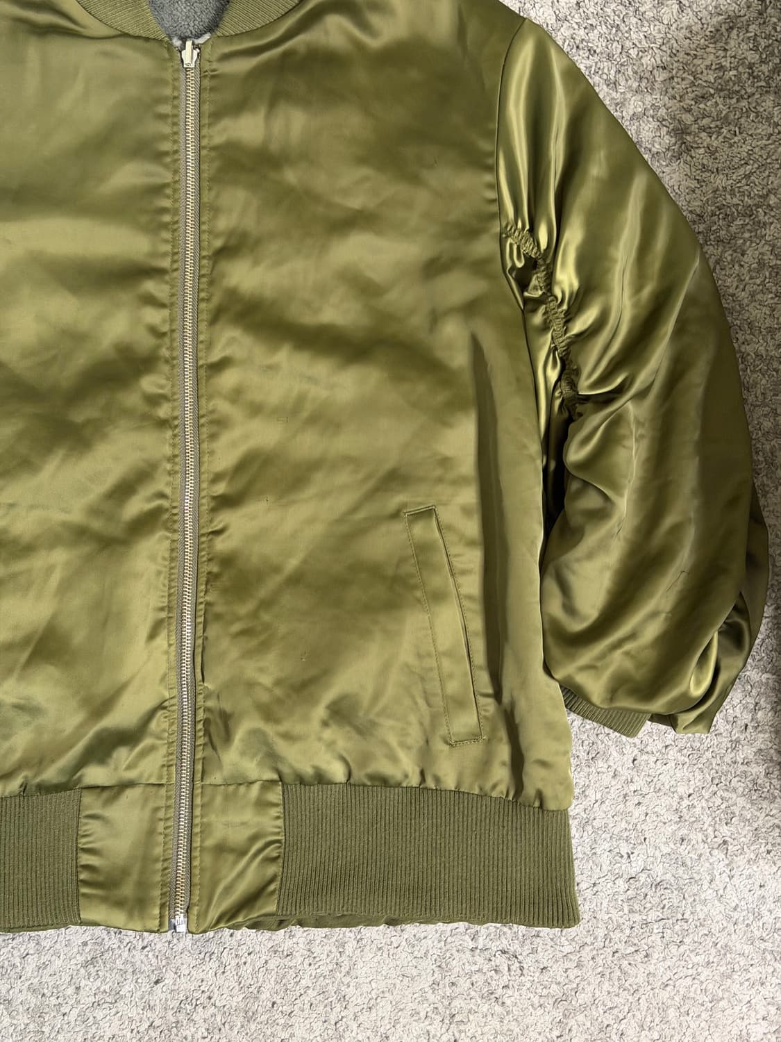 HARE 퍼 베스트 리버시블 MA-1 상품이미지8