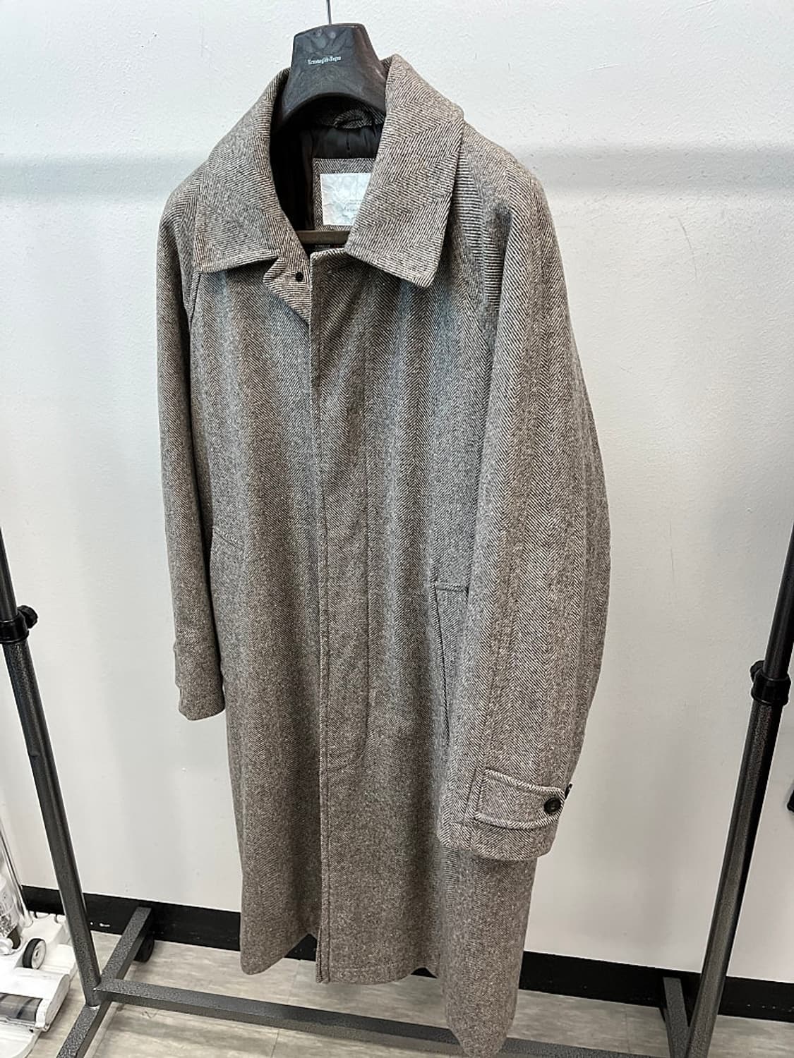 105) 리슈 아브라함문 헤링본 발마칸코트 상품이미지1