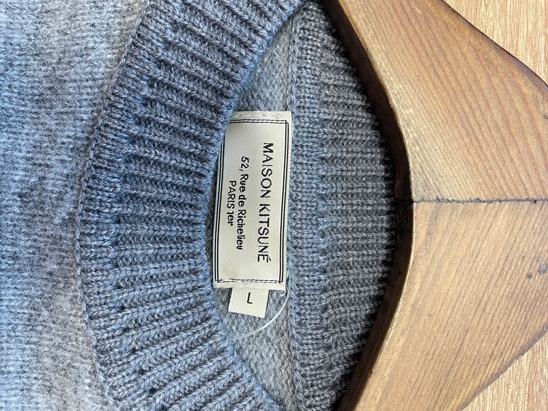 메종키츠네 투톤 니트 상품이미지4