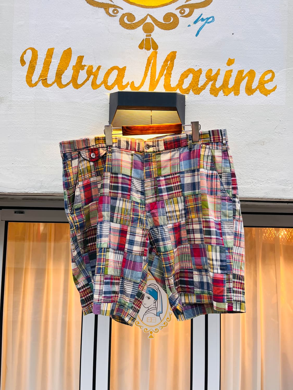 폴로 랄프로렌 패치워크 마드라스 쇼츠 상품이미지1