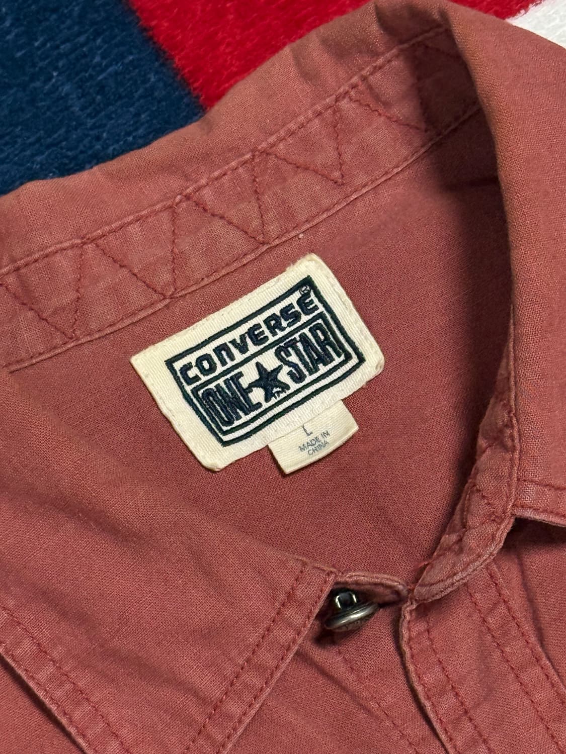 컨버스 빈티지 린넨셔츠 Converse Linen Blend Shirt. 상품이미지9