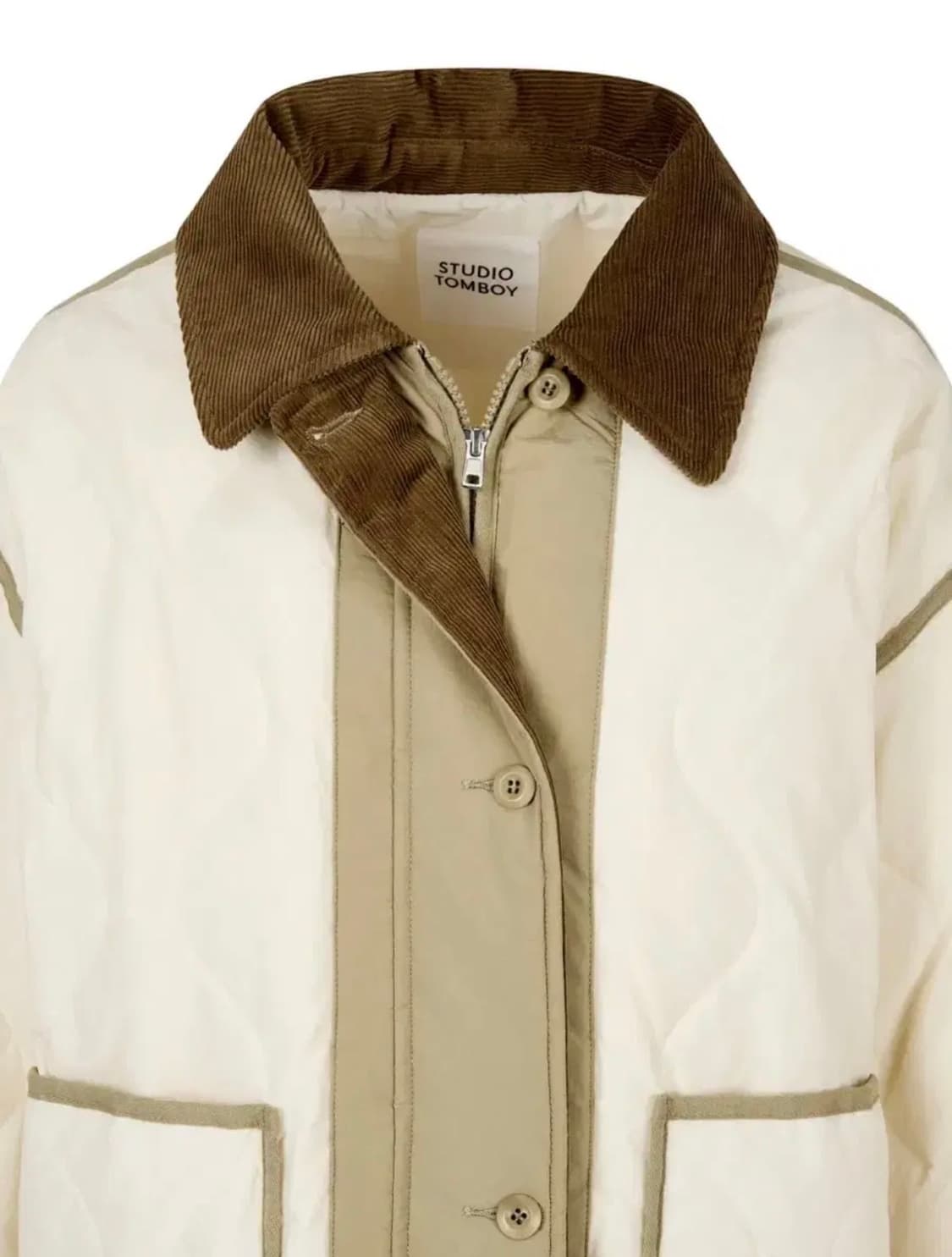 STUDIOTOMBOY 톰보이 코듀로이 자켓 패딩 점퍼 아이보리 상품이미지4