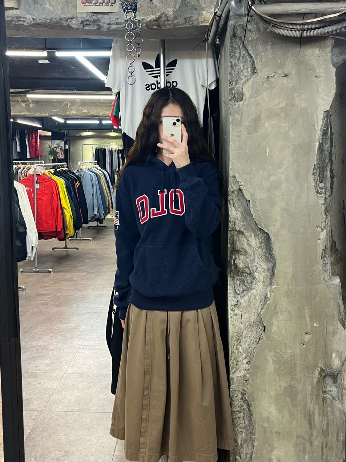 폴로 랄프로렌 플리스 후드티 네이비 S #csz2316 상품이미지2