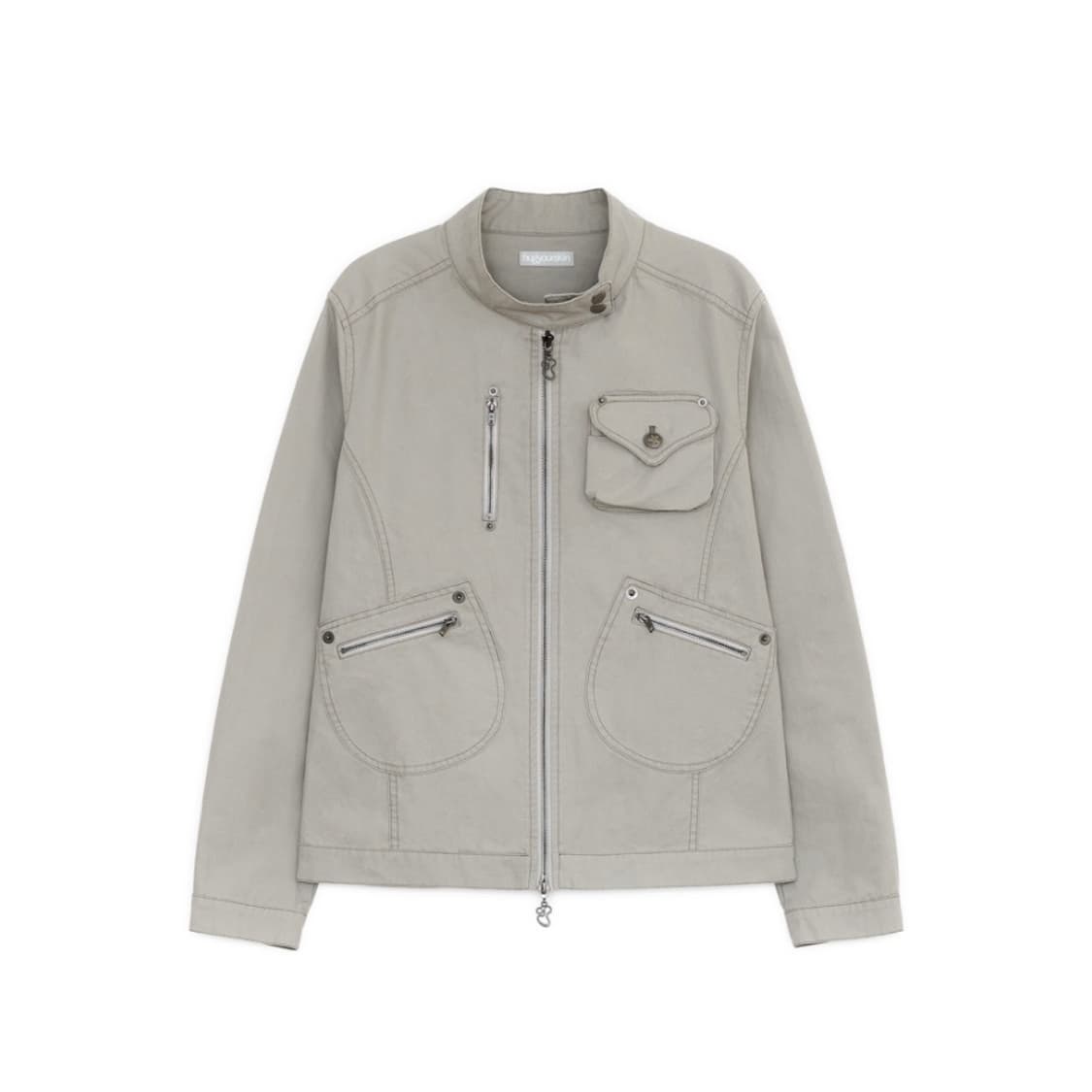 (새상품) 허그유어스킨 라이더 코튼 자켓 그레이 상품이미지1