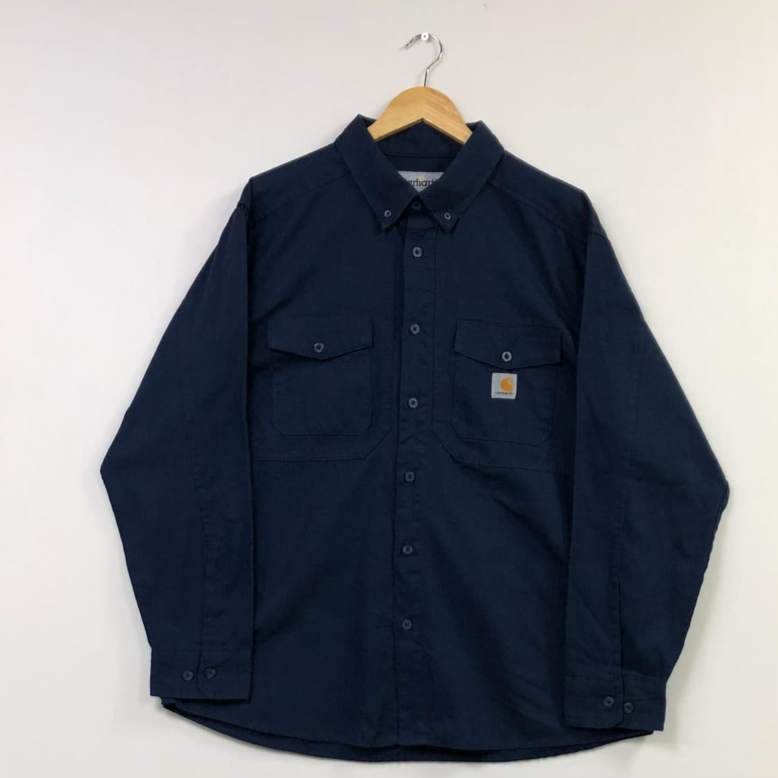 XL 칼하트 네이비 워크 셔츠 상품이미지2