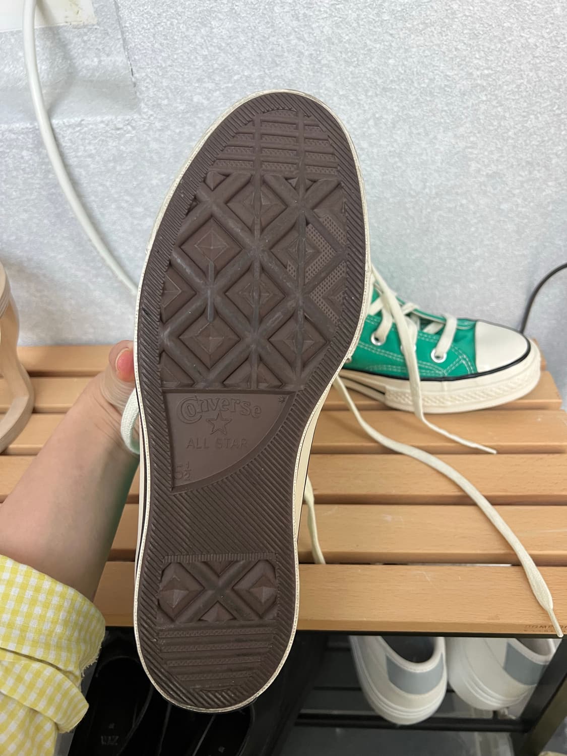 컨버스 척테일러 올스타 하이 코트그린 (245mm) 상품이미지4