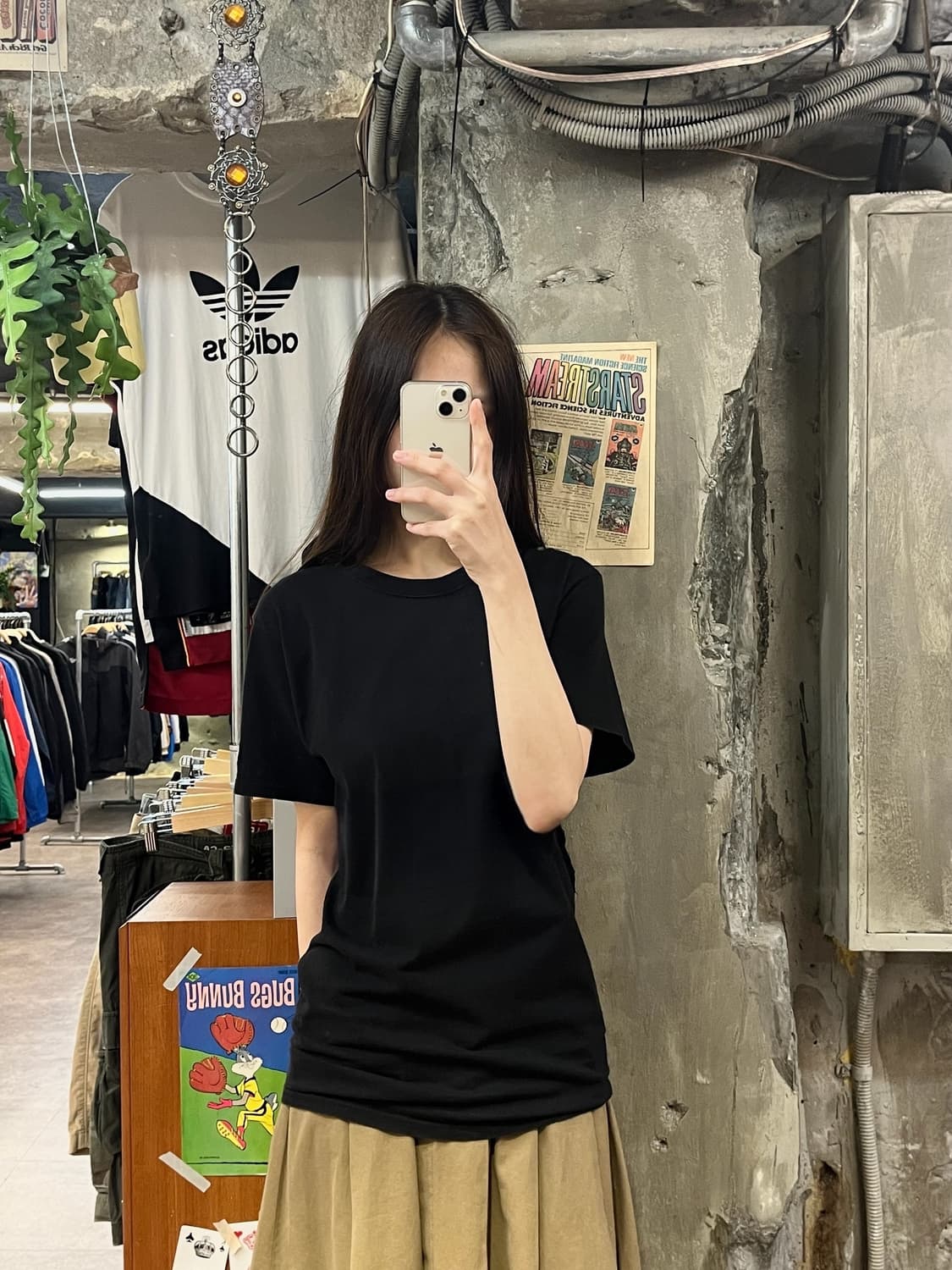챔피온 베이직 반팔티 블랙 S #csz568 상품이미지2