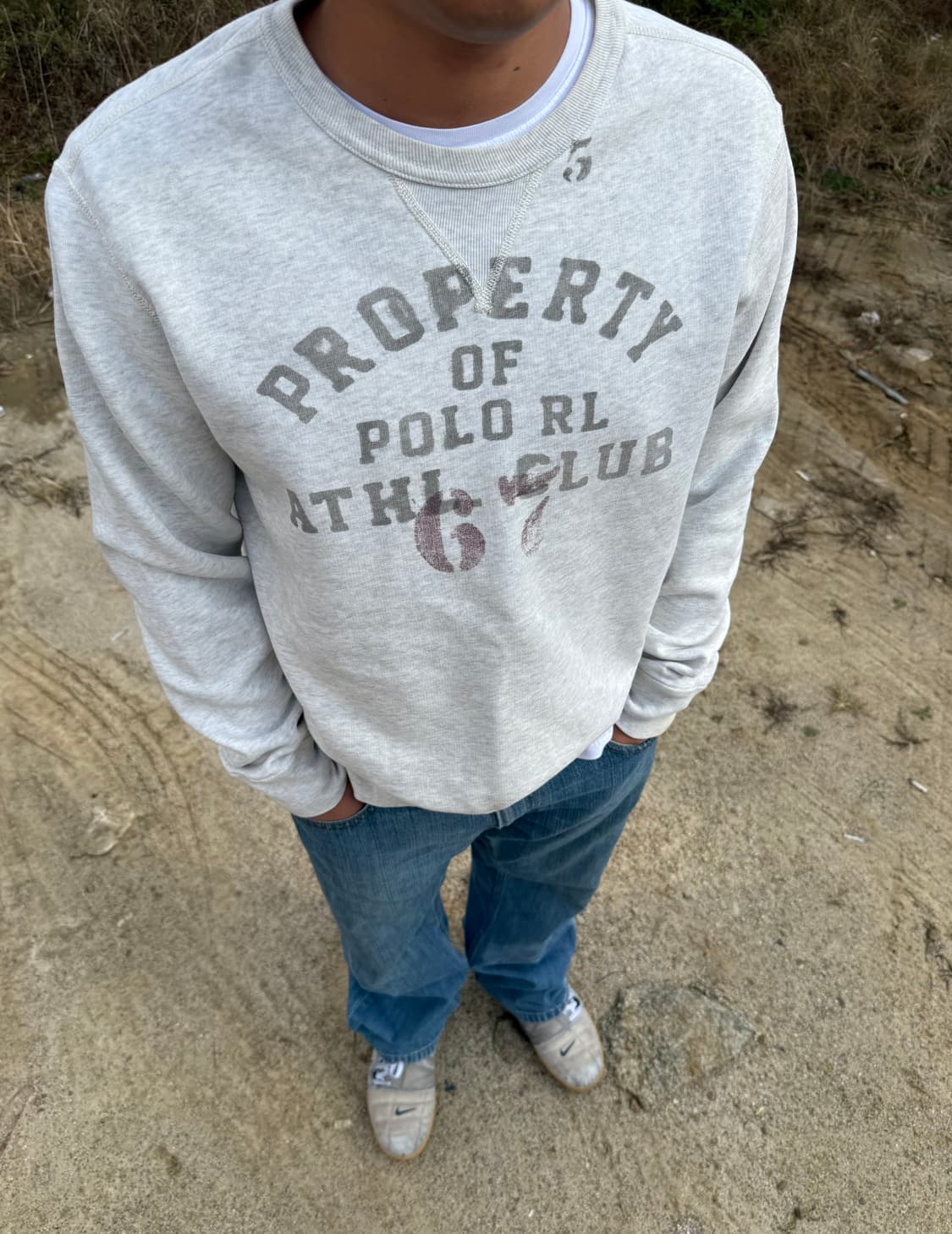 Polo Ralph Lauren 폴로 랄프로렌 빈티지 크랙 맨투맨 상품이미지1