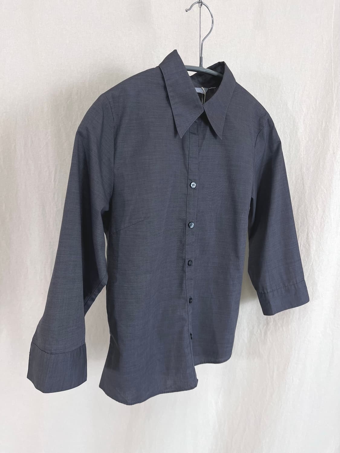 Charcoal 3/4 sleeve Shirt 상품이미지2
