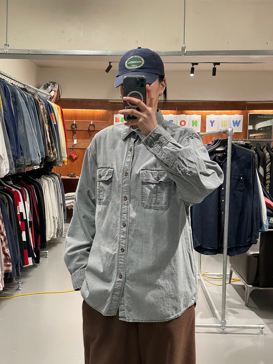 빈티지 투포켓 워크 셔츠 상품이미지1