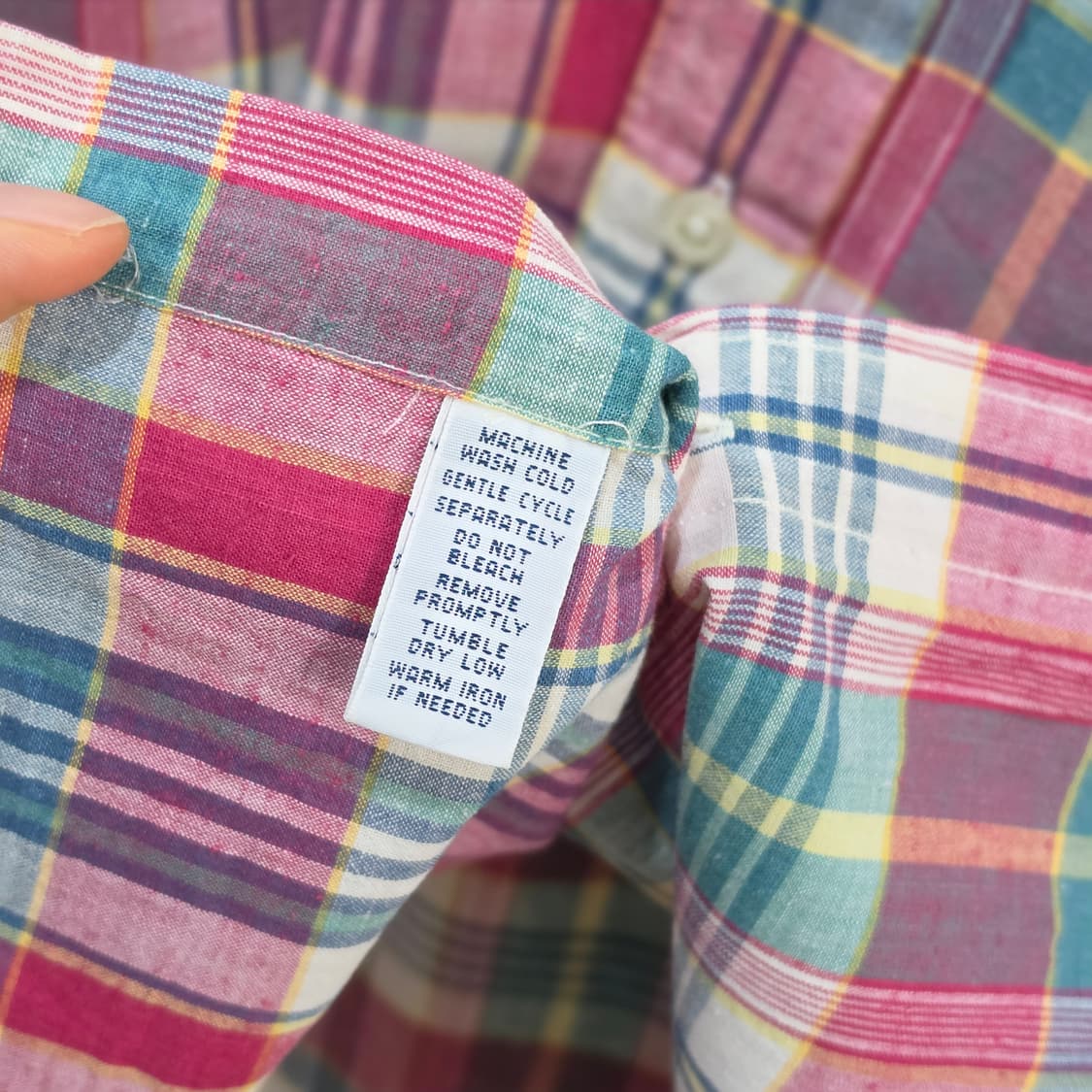 랄프로렌 마드라스 슬림핏 체크셔츠- S 상품이미지9