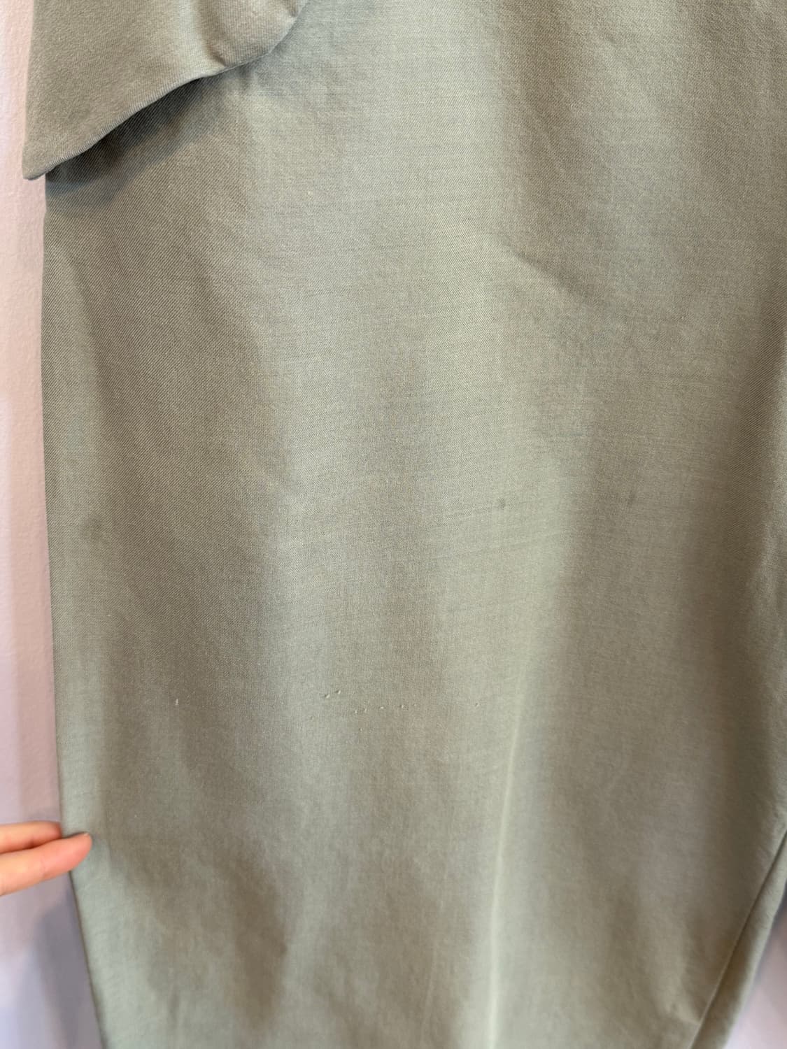 일본빈티지/ made in uk 카키 자수 코튼팬츠, 면바지 상품이미지9