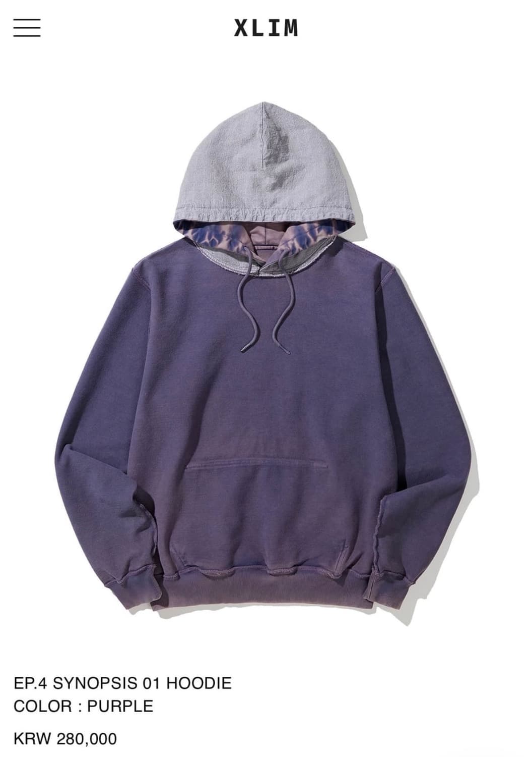 Xlim ep.4 리버서블 후디 3사이즈 상품이미지2