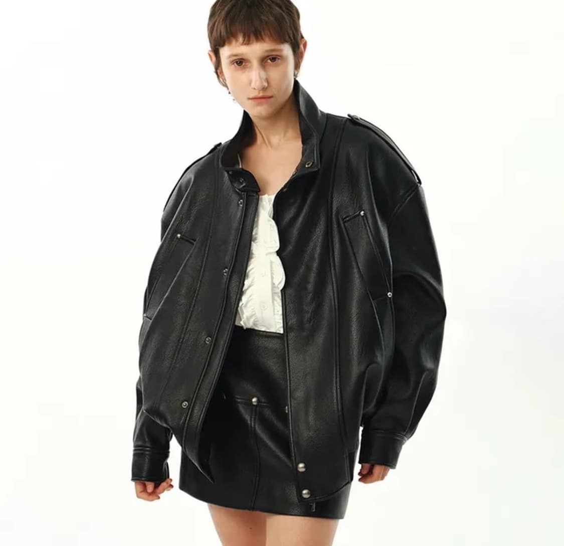 문선 가죽자켓 m 남녀공용 상품이미지3