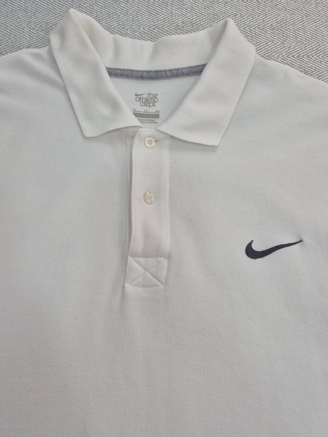 나이키 화이트 코튼 폴로 반팔티 카라티 XL 상품이미지5