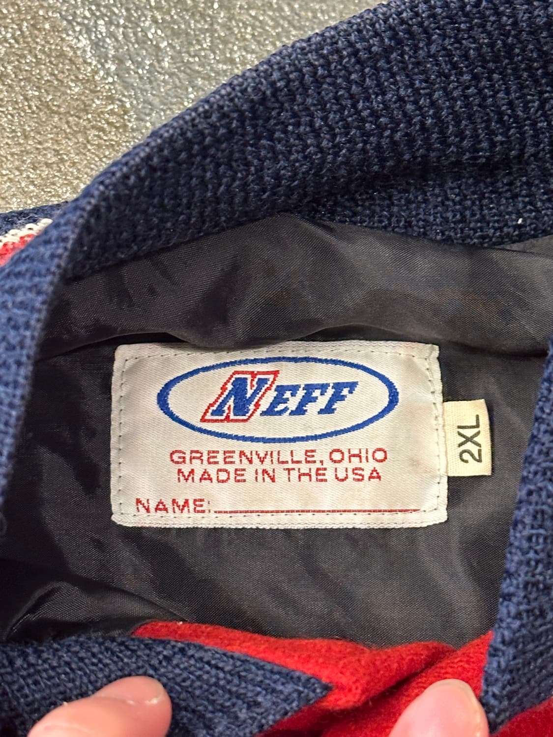 00s NEFF 빈티지 바시티 팀자켓 XXL 상품이미지6