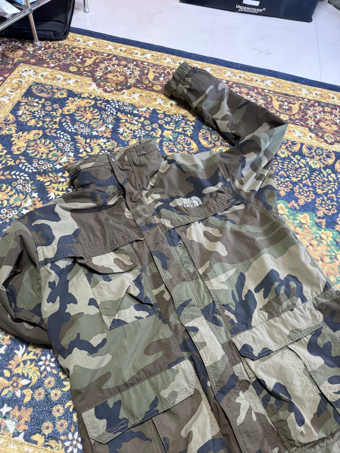 노스페이스 카모 바람막이 빈티지 상품이미지3