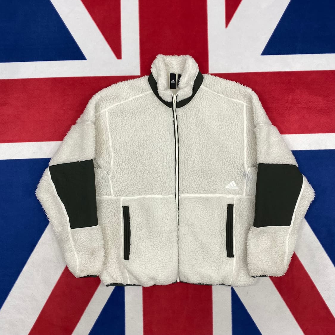 아디다스 플리스자켓 M 실측 L  상품이미지1