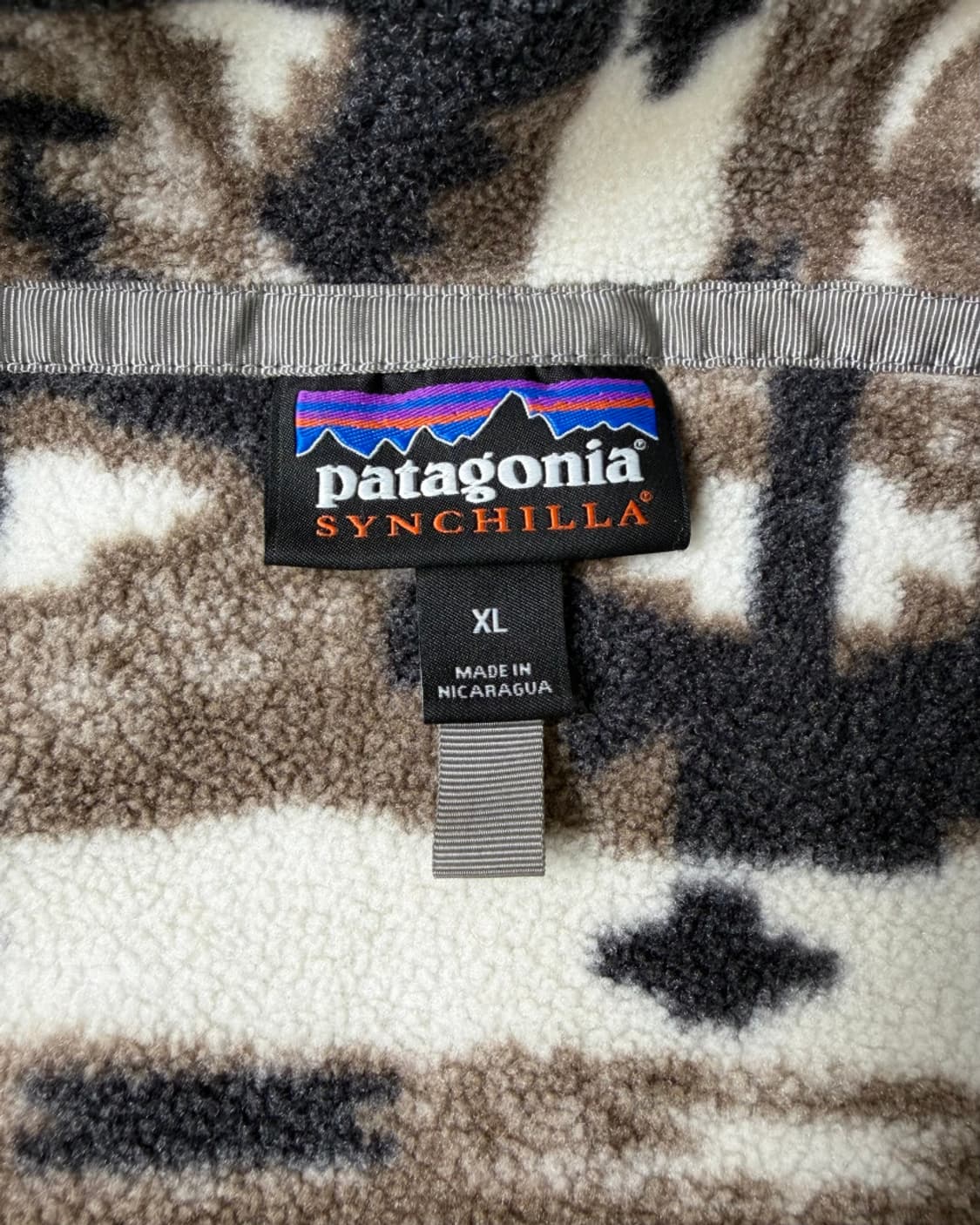 [XL] 10s 파타고니아 신칠라 스냅티 플리스 풀오버 (브라운 아즈텍) 상품이미지3