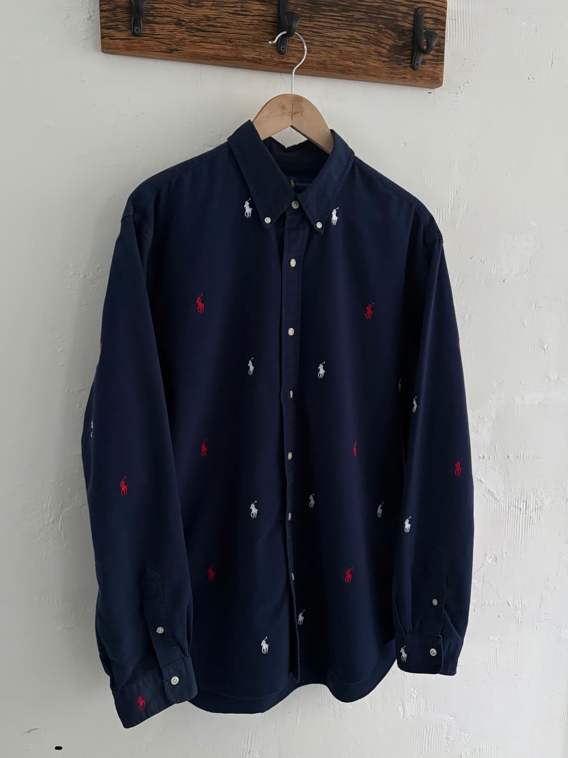 Polo 폴로 랄프로렌 신형 엠브로이드 네이비 버튼 다운 셔츠 상품이미지2