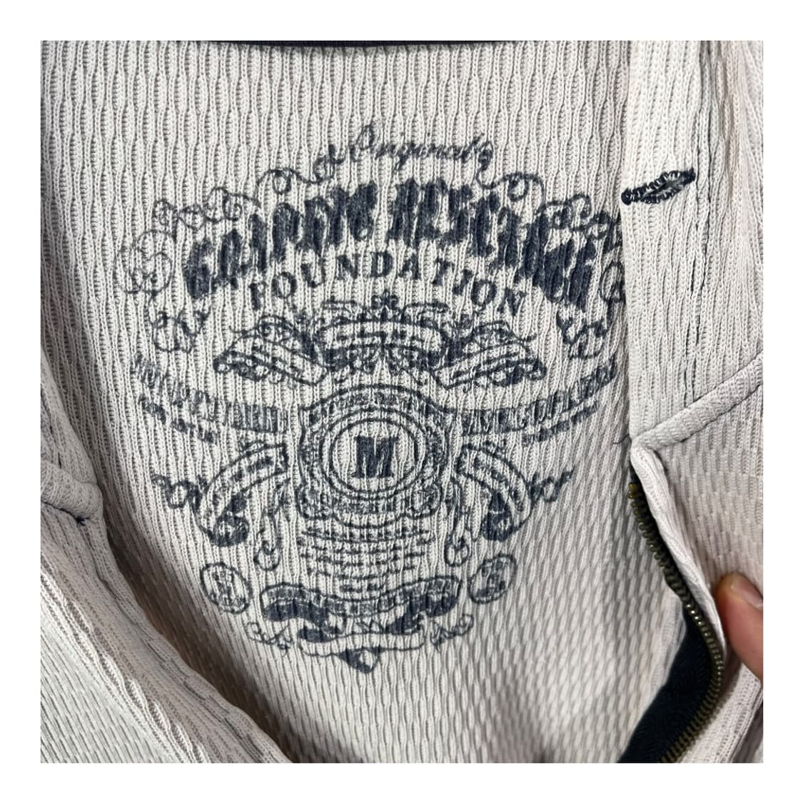 [JPN] 빈티지 그런지 와플 후드집업 상품이미지4