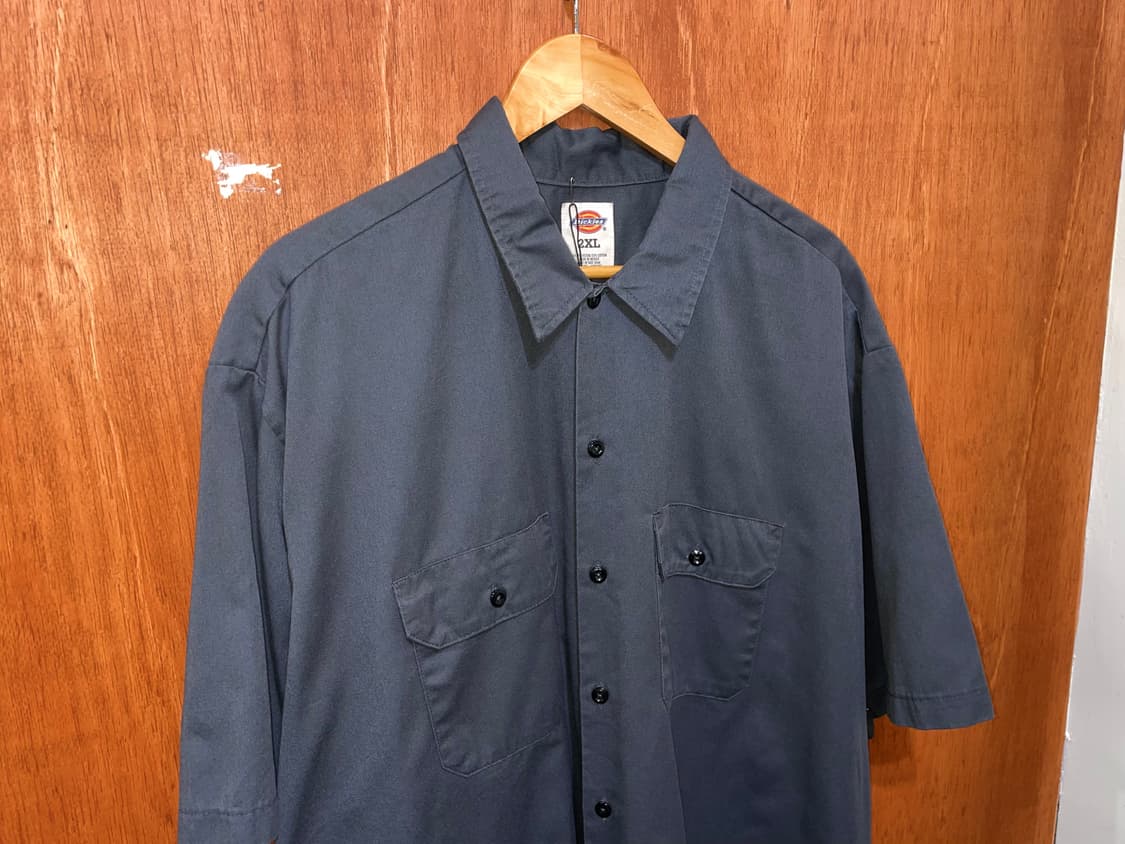 (2XL) Dickies 디키즈 반팔 워크 셔츠 그레이 상품이미지2