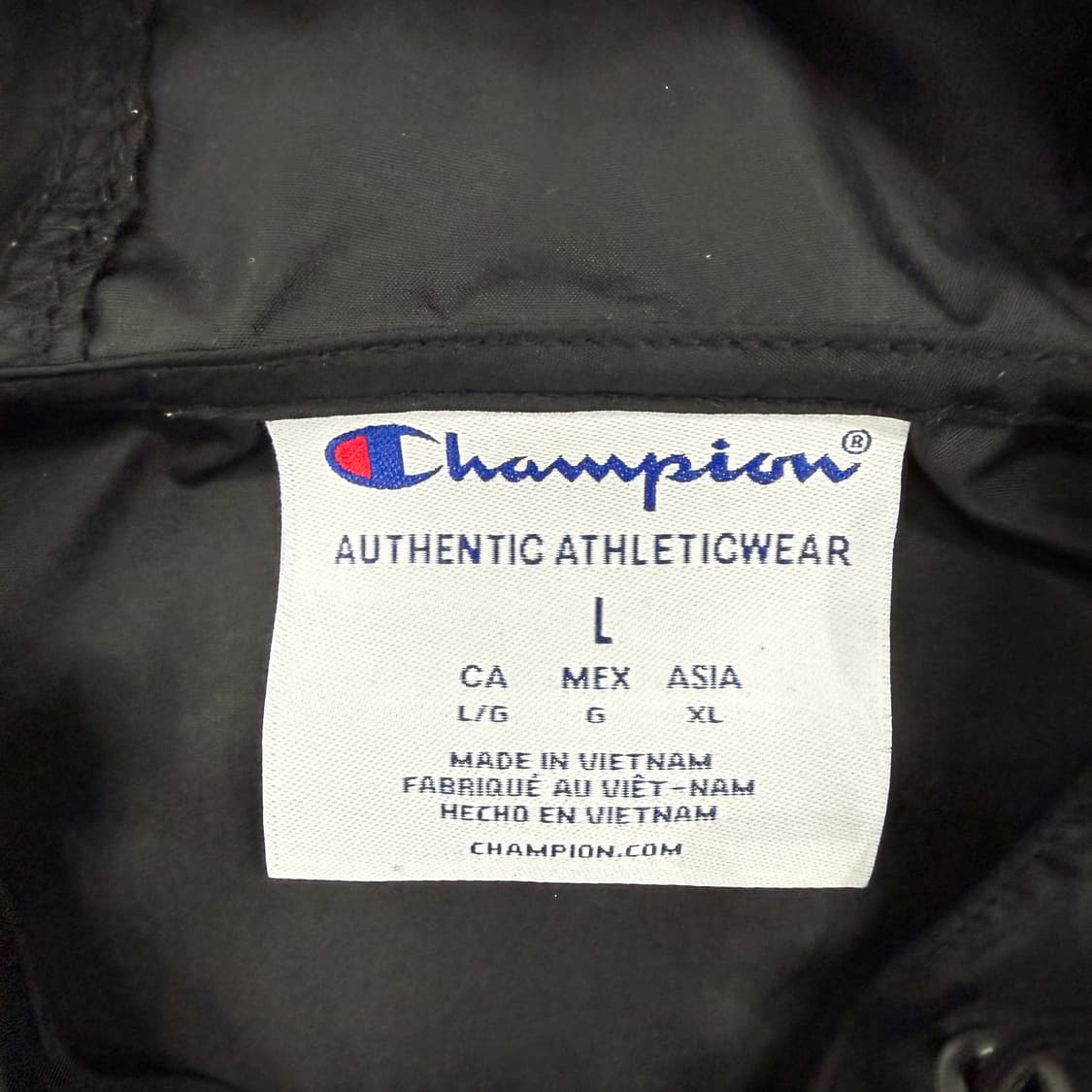 (L)챔피언 Champion 아노락 바람막이 자켓(블랙) 상품이미지2