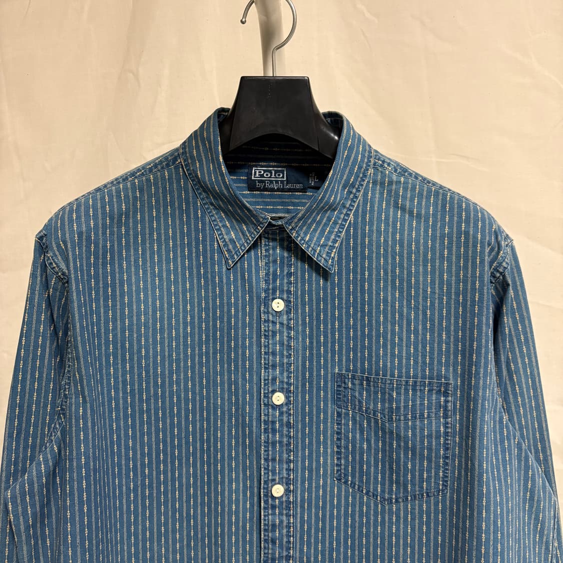폴로 랄프로렌 네이티브 아메리칸 스트라이프 셔츠 / 블루, L 상품이미지2