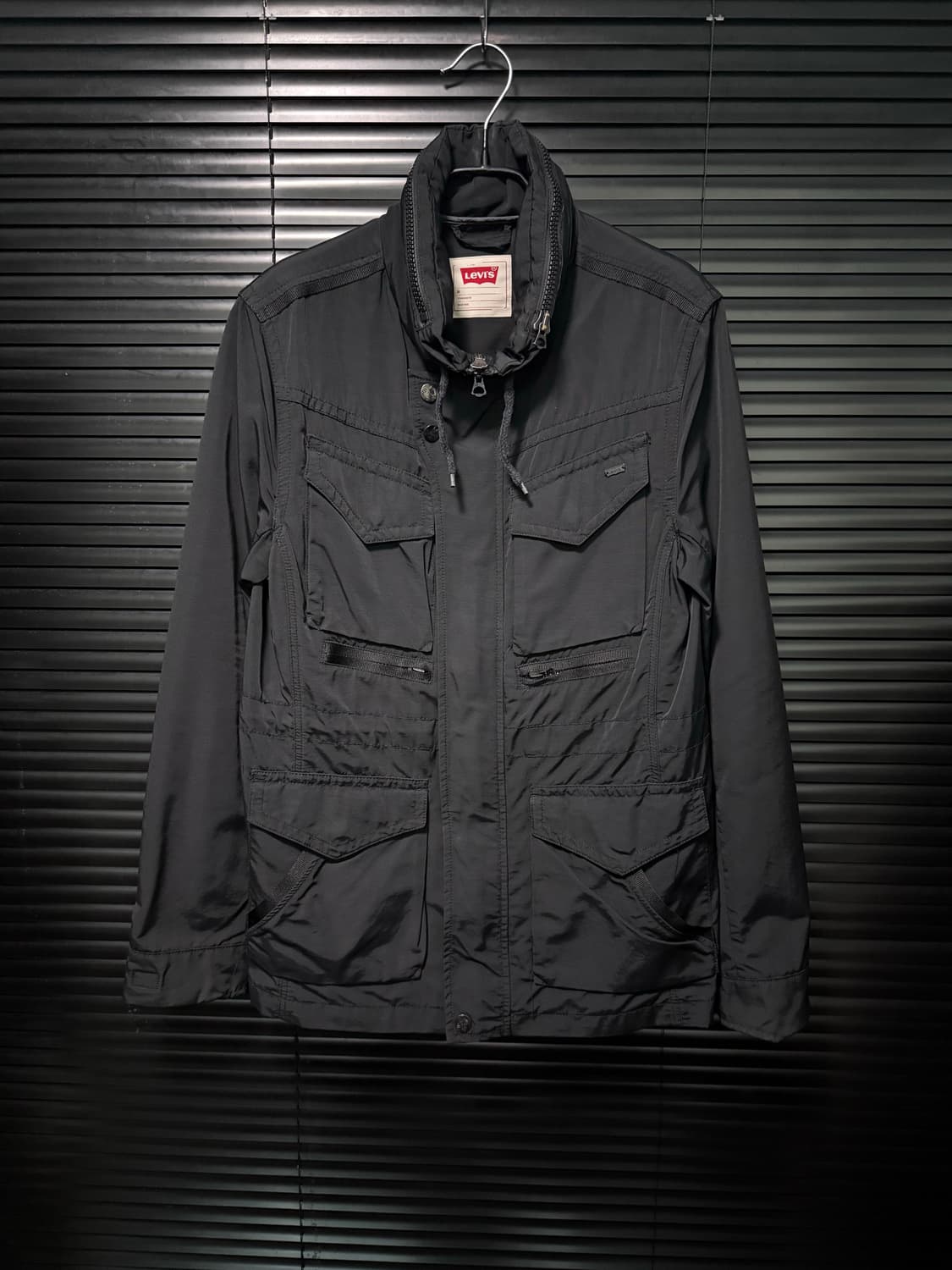 리바이스 워크 야상 자켓 블랙 사파리 포켓 고스 펑크 락 M 95 하이넥 상품이미지4