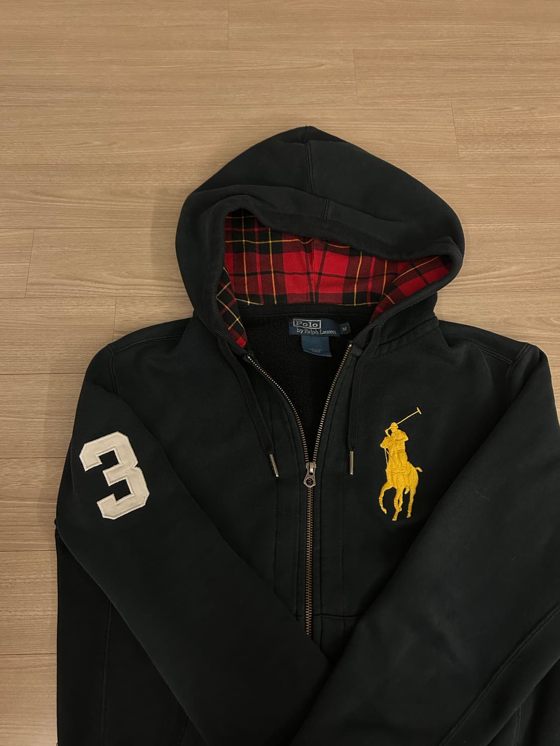 폴로 빅포니 후드집업 블랙 상품이미지1