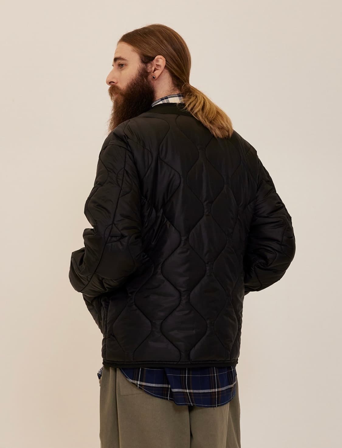 퀄팅 오버핏 자켓(내피, 깔깔이, 경량패딩) 상품이미지4