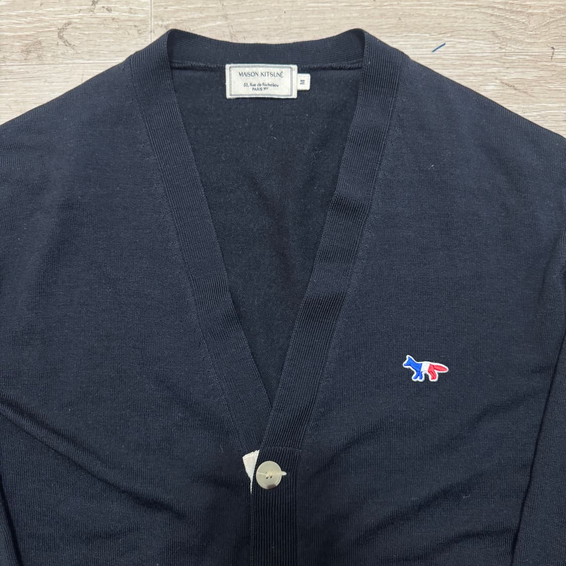 메종키츠네 스몰로고 니트 가디건 상품이미지2
