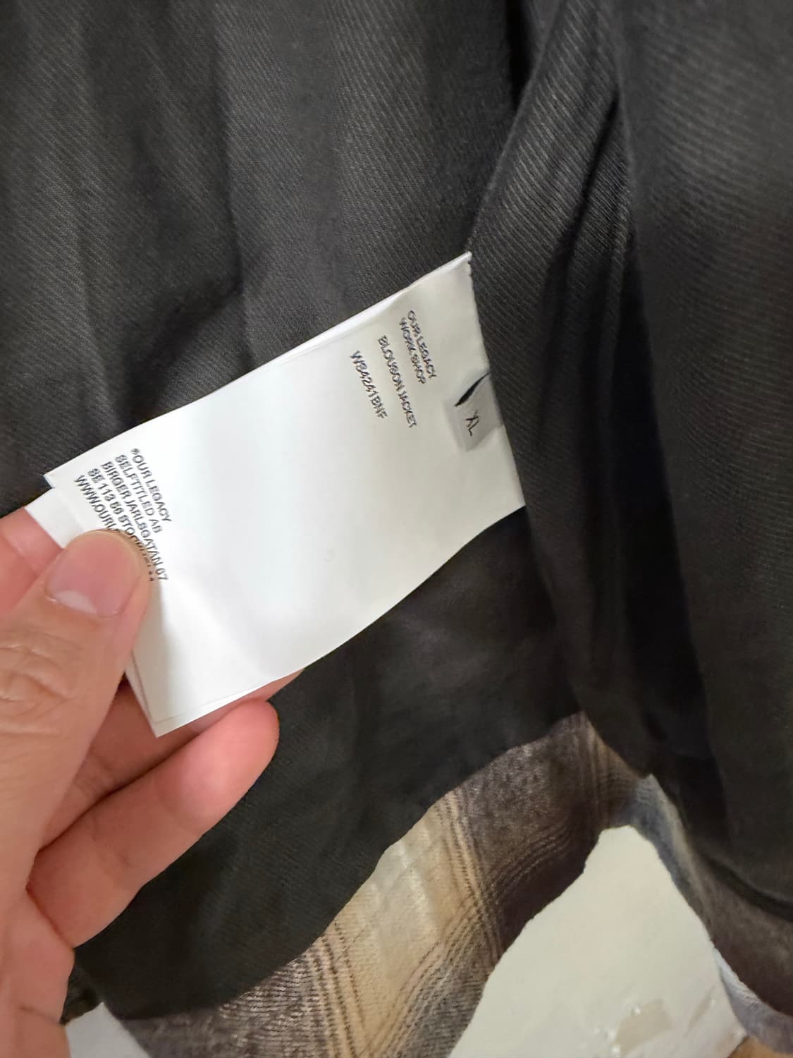 스투시 아워레가시 워크샵 블루종 자켓 플란넬 네브래스카 플란넬 플레이 상품이미지7