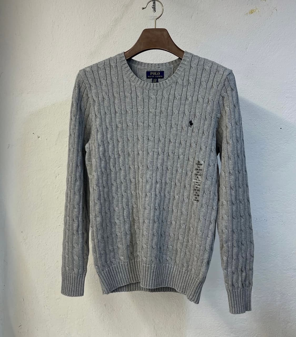 [새상품] 폴로 케이블 니트 상품이미지4