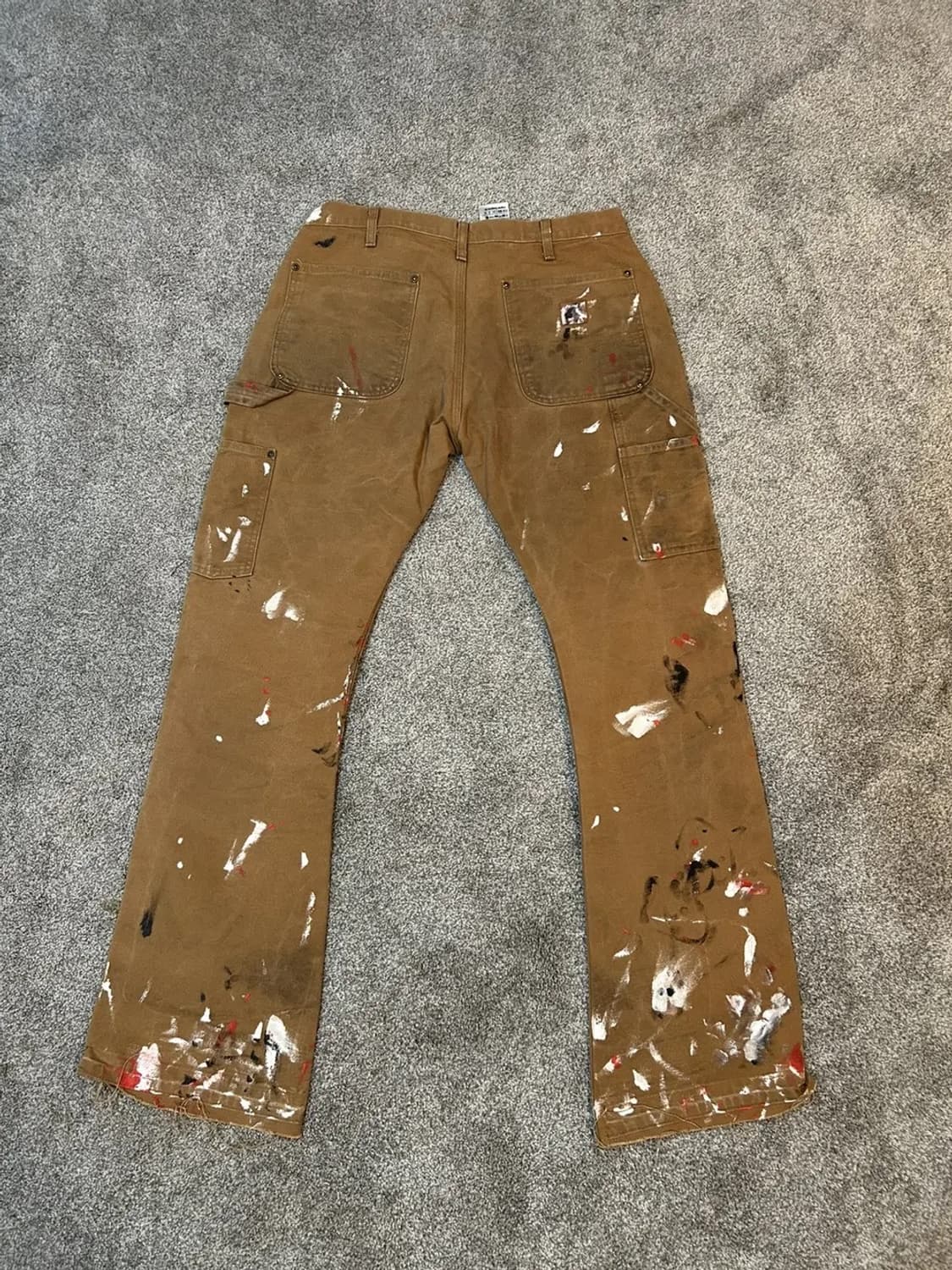 칼하트 더블니 카펜터 32 X 32 플레어드 페인트 스플래터 상품이미지2