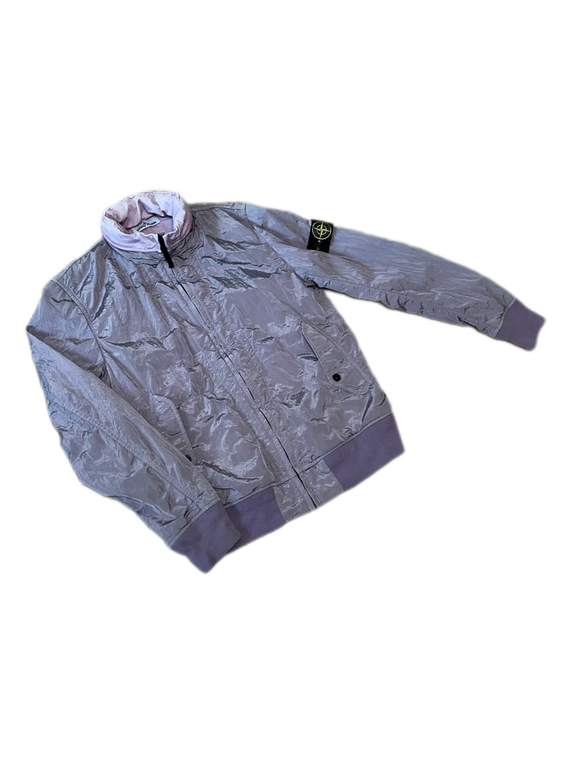 스톤아일랜드 나일론 메탈 라벤더 바람막이 자켓 상품이미지2