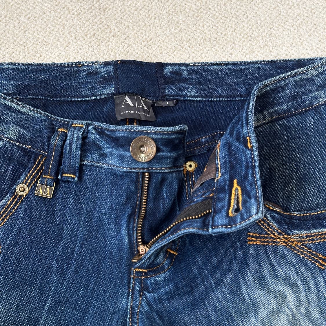 아르마니 익스체인지 로우라이즈 데님팬츠 상품이미지6