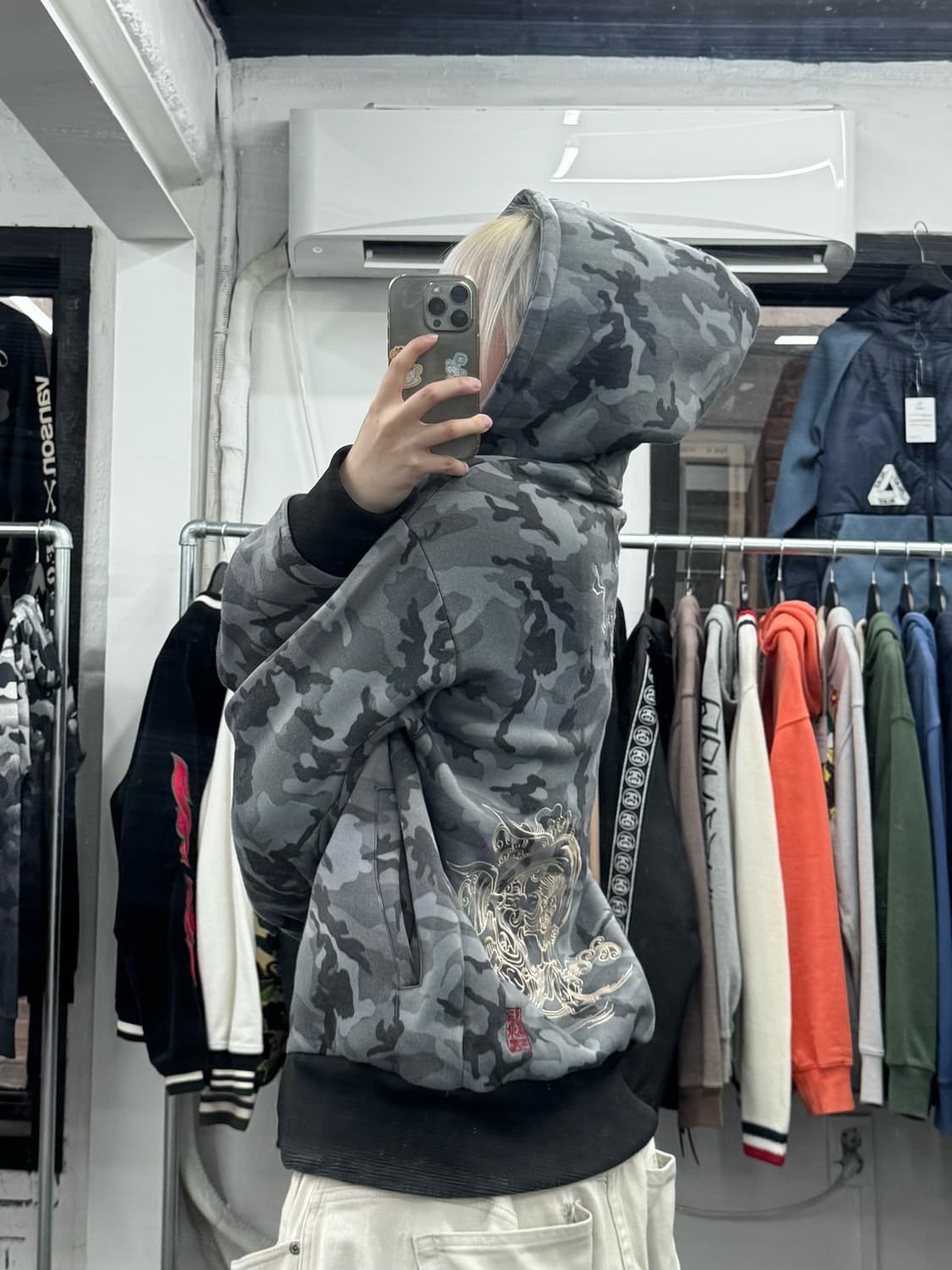 카라쿠리 타마시 오리엔탈 카모 후드집업 상품이미지3