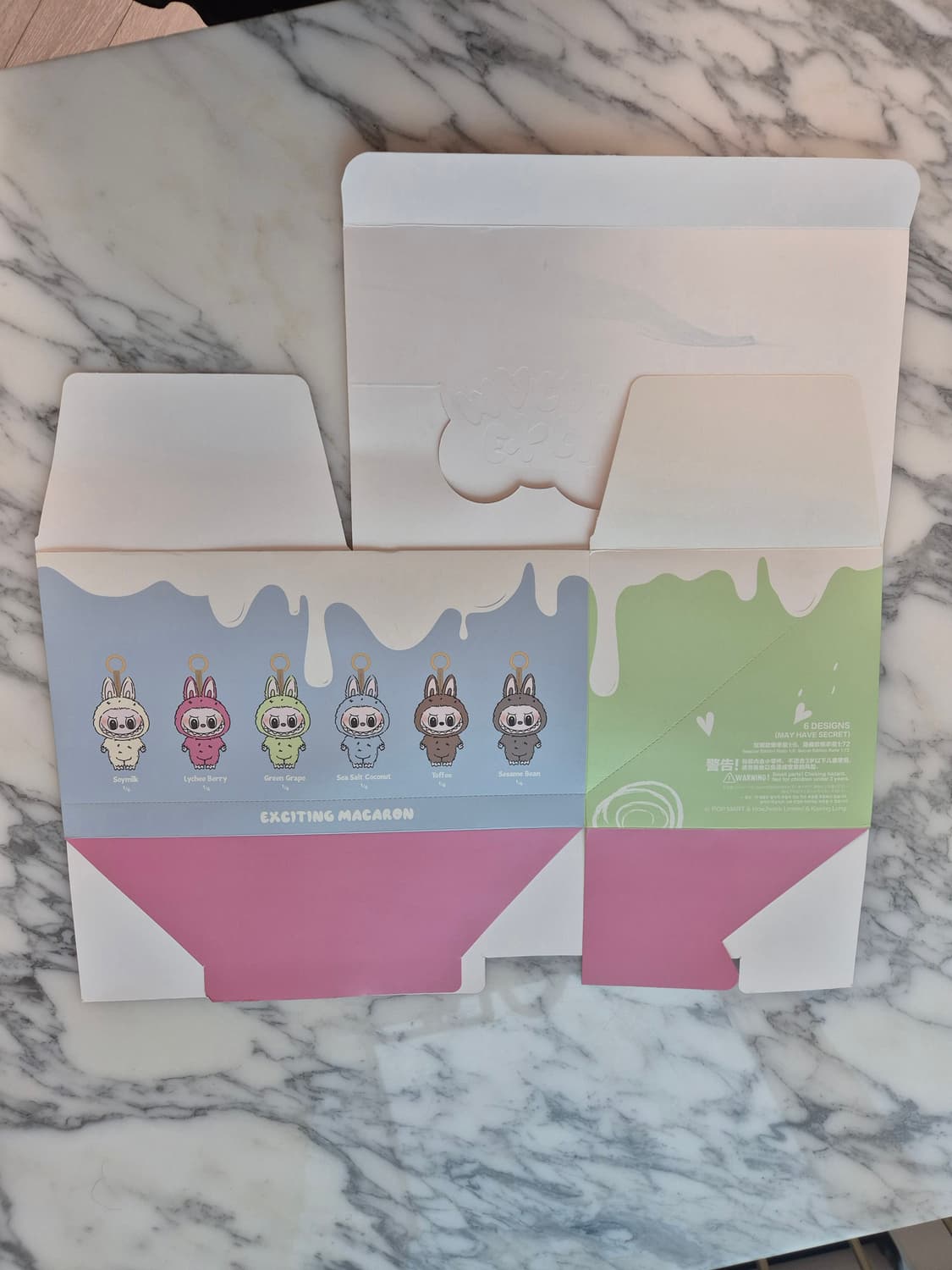 라부부 키링 빈박스 6개입 더 몬스터즈 테이스티 마카롱 시리즈 정품 상품이미지2